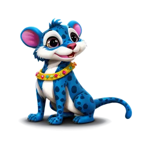 Cartoon Animal With Accessories Png Aiw PNG Image