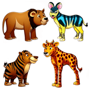 Cartoon Animals PNG qpw71 PNG image with transparent background