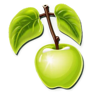 Cartoon Apple C PNG Image