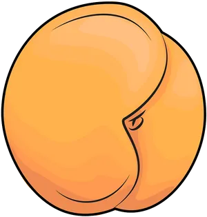 Cartoon Apricot Graphic PNG Image