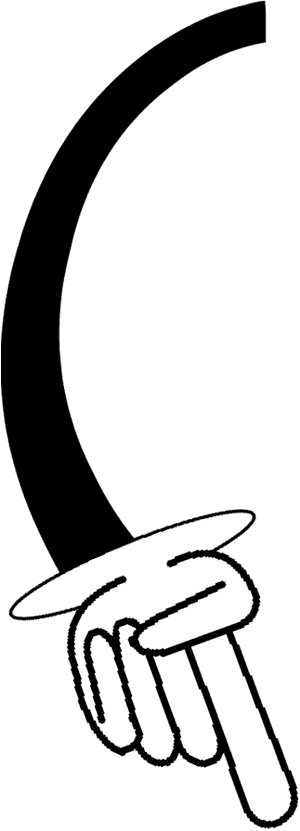 Pointing Clipart Magic Finger - Cartoon Arm No Background, HD Png Download PNG