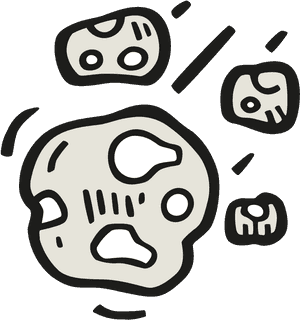 Asteroid Icon - Asteroid Belt Clipart Black And White, HD Png Download PNG image with transparent background