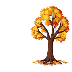 Cartoon Autumn Tree Png Uox PNG Image