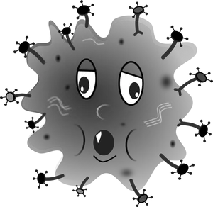 Cartoon Bacteria Character PNG Image