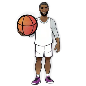 Cartoon Basketball Coach Png Aed15 PNG Image