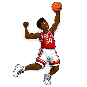 Cartoon Basketball Slam Dunk Png Xby22 PNG Image