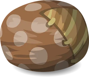 Cartoon Bean Character PNG Image