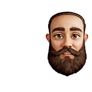 Cartoon Beard A PNG Image