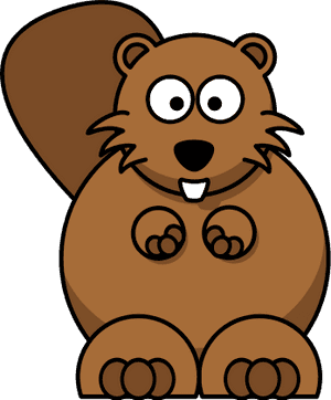 Svg Black And White Download Beaver Clipart - Beaver Clipart PNG image with transparent background