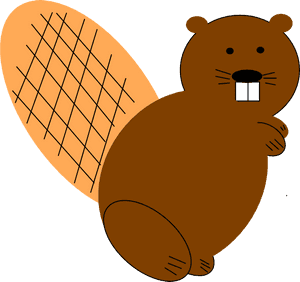 Beaver Standing Svg Clip Arts 600 X 563 Px PNG image with transparent background