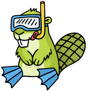 Snorkeling Adsy - Bunkieshop App - The App Beaver T Shirt PNG image with transparent background