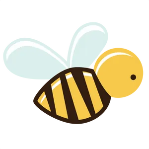 Cartoon Bee Graphic PNG Image