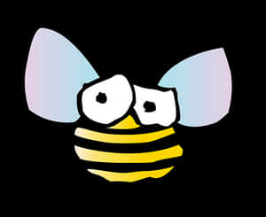 Cartoon Bee Icon PNG image with transparent background