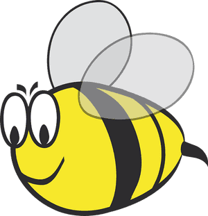 Cartoon Bee Illustration PNG