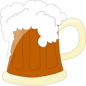 Cartoon Beer Mug Clipart PNG Image