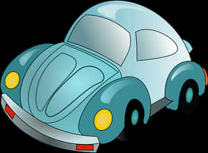 Cartoon Beetle Car Illustration PNG image with transparent background