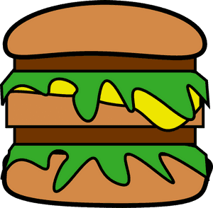 Big Mac Clipart Graphic Royalty Free Stock Big Mac - Big Mac Clip Art, HD Png Download PNG