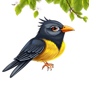 Cartoon Bird Flying PNG woj63 PNG