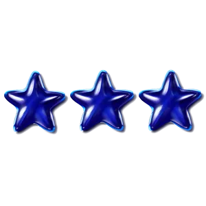 Cartoon Blue Stars Png 06252024 PNG Image