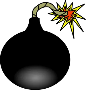 Cartoon Bomb Detonation PNG Image