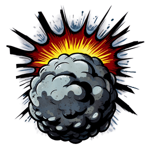 Cartoon Bomb Explosion PNG ihy52 PNG