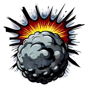 Cartoon Bomb Explosion Png Ihy52 PNG Image