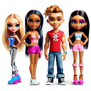 Cartoon Bratz Characters PNG 40 PNG image with transparent background
