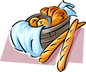 Vector Illustration Of Fresh Baked French Baguette - Baguette And Croissant Clipart, HD Png Download PNG image with transparent background