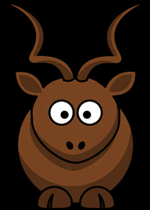 Cartoon Brown Bull Vector PNG image with transparent background
