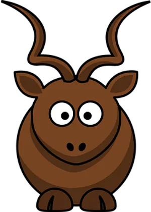 Cartoon Brown Bull Vector PNG Image