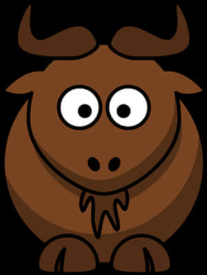 Cartoon Bull Graphic PNG image with transparent background