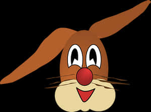 Cartoon Bunny Face Vector PNG image with transparent background