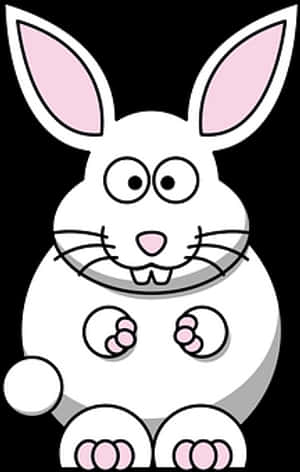 Cartoon Bunny Illustration PNG image with transparent background