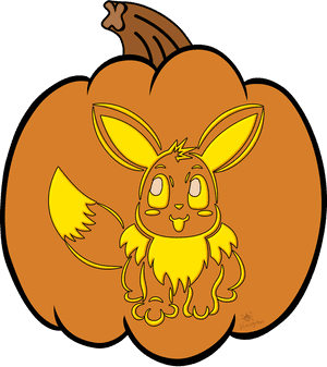 Eevee Jack O Lantern By Memimouse On Deviantart Graphic - Eevee Jack O Lantern PNG image with transparent background