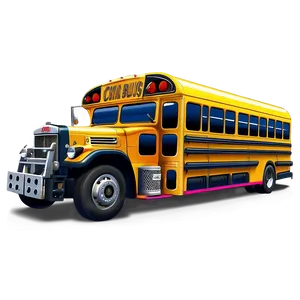 Cartoon Bus And Driver Png Cdi PNG Image