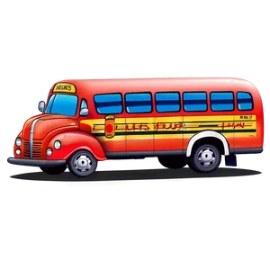 Cartoon Bus And Driver Png Pfm PNG Image