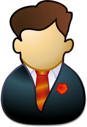 Cartoon Businessman Avatar PNG Image