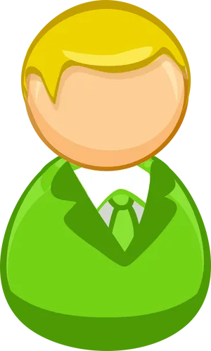 Cartoon Businessman Icon PNG Image