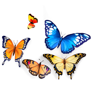Cartoon Butterflies PNG kno90 PNG image with transparent background