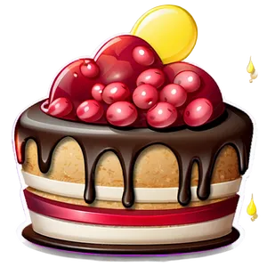 Cartoon Cake Emoji Png Iii17 PNG Image