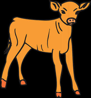 Cartoon Calf Illustration.png PNG image with transparent background