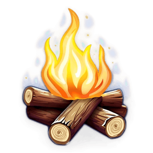 Cartoon Campfire PNG 06212024 PNG