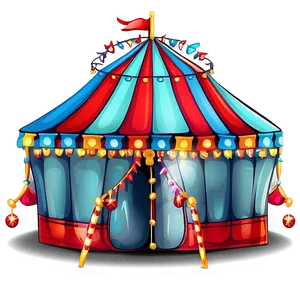 Cartoon Carnival Tent Drawing Png 06282024 PNG Image