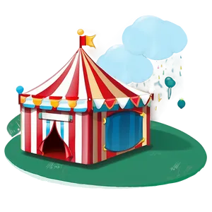 Cartoon Carnival Tent Drawing Png Gyd PNG Image