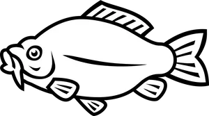 Cartoon Carp Illustration PNG Image