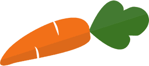 Cartoon Carrot Graphic PNG image with transparent background