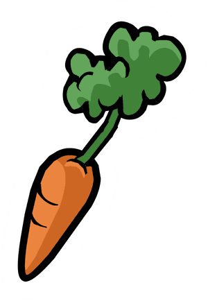 Cartoon Carrot Illustration PNG image with transparent background