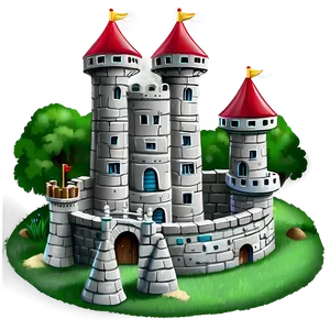 Cartoon Castle B PNG Image