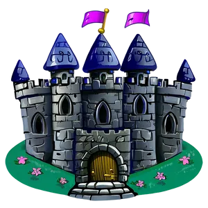 Cartoon Castle Drawing Png Gmr54 PNG Image