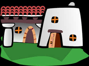 Cartoon Castle Illustration PNG image with transparent background